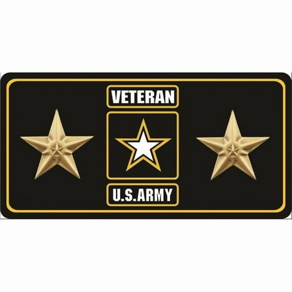 U.S. Army Veteran Bronze Star Photo License Plate