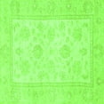thumbnail image 1 of Ahgly Company Indoor Square Oriental Green Traditional Area Rugs, 4' Square, 1 of 4