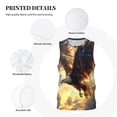 thumbnail image 3 of Sikiie Golden Sky Bald Eagle Basketball Jersey Reversible Men's Mesh Athletic Sports Shirts Training Practice S-4XLX-Large, 3 of 6