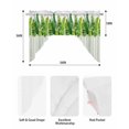 thumbnail image 5 of Spring Plants Swag Valances for Windows, Small Curtains Drapes, Modern Minimalist Leaves Lines Green Kitchen Window Curtains Over Sink Rod Pocket Window Treatment Valance for Bedroom/Bathroom 56"x36", 5 of 5
