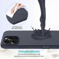 thumbnail image 4 of For iPhone 16 Pro Case Shockproof Liquid Silicone Soft Lining Phone Cover, 4 of 5