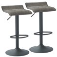 thumbnail image 1 of Tabouret à hauteur réglable, gris, 2, 1 of 5