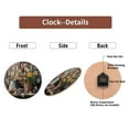 thumbnail image 6 of 10-Inch Silent Wooden Wall Clock, " Rustic Clock Wildflowers Rooster Watering Can "  Silent Non-Ticking Clock, Battery Operated (AA Batteries Not Included), Artistic Home Decor, 6 of 8
