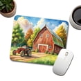thumbnail image 3 of Classic Barn Tractor Watercolor Design Mouse Pad Low Profile Gaming Mat, 3 of 7