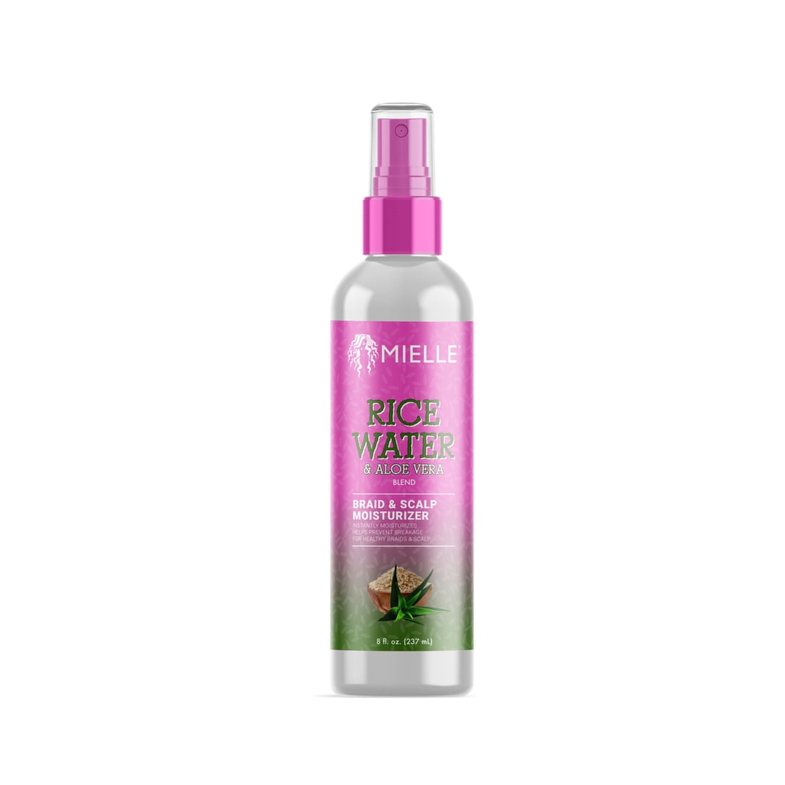 Mielle Rice Water with Aloe Vera Blend Braid & Scalp Moisturizer 8 fl oz.
