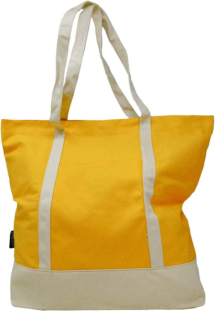 Ezprogear Large Heavy Duty Canvas Tote Bag 20" W x 17" H x 6" D (Mango