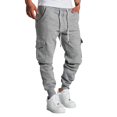 thumbnail image 2 of Biekopu Men’s Cargo Jogger Pants Casual Drawstring Elastic Waist Warm Lining Athletic Sweatpants Outdoor Trousers, 2 of 4