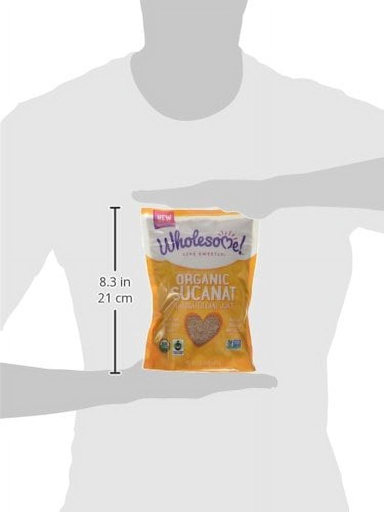 Wholesome Sweeteners Organic Sucanat, Unrefined Whole Cane Sugar, Fair Trade, Non GMO & Gluten Free, 1 Pound (Pack of 12) (45025)