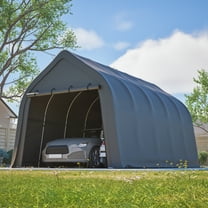 LZBEITEM Carports 13x20 ft Heavy Duty Car Canopy Garage with Removable Doors Galvanized Frame Portable Carport Canopy Outdoor Storage Shelter with All-Season Tarp for Car Boat Truck