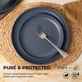 thumbnail image 6 of Stackable Dinnerware Set,12 Piece Stoneware Dinnerware Sets With Mugs Microwave And Dishwasher Safe Stackable Matte Glaze Kitchenware, 6 of 9
