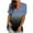 Gray, variant on Womens Summer Tops Short Sleeve V Neck T Shirts Tees Tie Dye Printed Gradient Shirt Side Split Tunic Tops Casual Loose Fit Blouse Tops