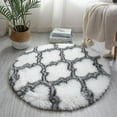 thumbnail image 4 of Round Rugs Soft Comfortable Fluffy Shaggy High Pile Rug For Living Room Bedroom, 4 of 5