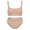 Skin, variant on Aivtalk Women's Wireless Bralette Bra and Panty Set, Full Coverage Seamless Scoop Neck Cami Bra with Removable Pads, Soft Stretch No Underwire Everyday Comfort Lingerie Set S Brown