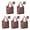 Red Christmas Animal, variant on 5 Pack Foldable Shopping Bag,Red and Yellow Christmas Pattern Reusable Grocery Bags with Pockets,Large Reusable Tote Bags with Handles Waterproof & Lightweight