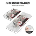 thumbnail image 2 of Honeii Christmas Snowman With Hat Print Kitchen Mat [2 PCS] for Floor, Waterproof Non-Slip Rugs, Kitchen Decor,Standing Mat for Floor,Office, Sink, Laundry, 2 of 6