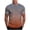 Z1-Orange Shirts for Men, variant on Workout Shirts for Men Summer Short Sleeve Round Neck Basic Tops Striped Gradient Color Casual Shirts Soft Lightweight Activewear T-Shirts