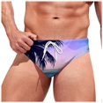 thumbnail image 4 of Youmylove Mens Summer Breathable Printed Swim Trunks Pants Swimwear Shorts Slim Wear Swim Bottoms Briefs Leisure Swim Wear, 4 of 5