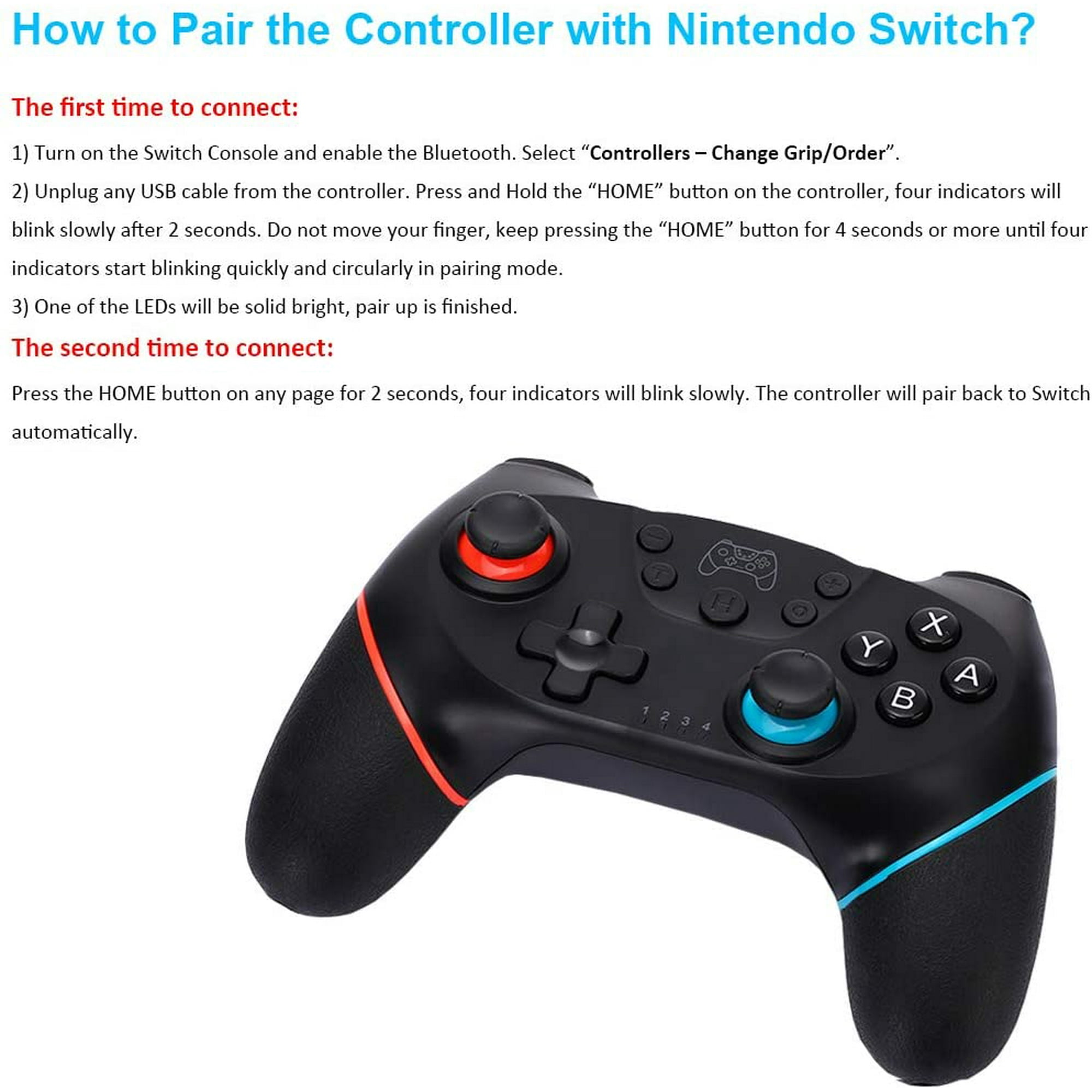 sync button how to connect a pro controller to the switch