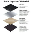 thumbnail image 4 of 235x235mm Flexible Spring Steel 3D Printer Build Plate with Dual-Sided PEO/PEI Coating – Smooth Diamond & Textured Frosted Surfaces for Strong Adhesion, High Temp Resistance, Easy Model Release –, 4 of 6