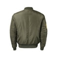 thumbnail image 6 of Mens Military Patches Bomber Jacket Lightweight Skinny Fit, 6 of 7