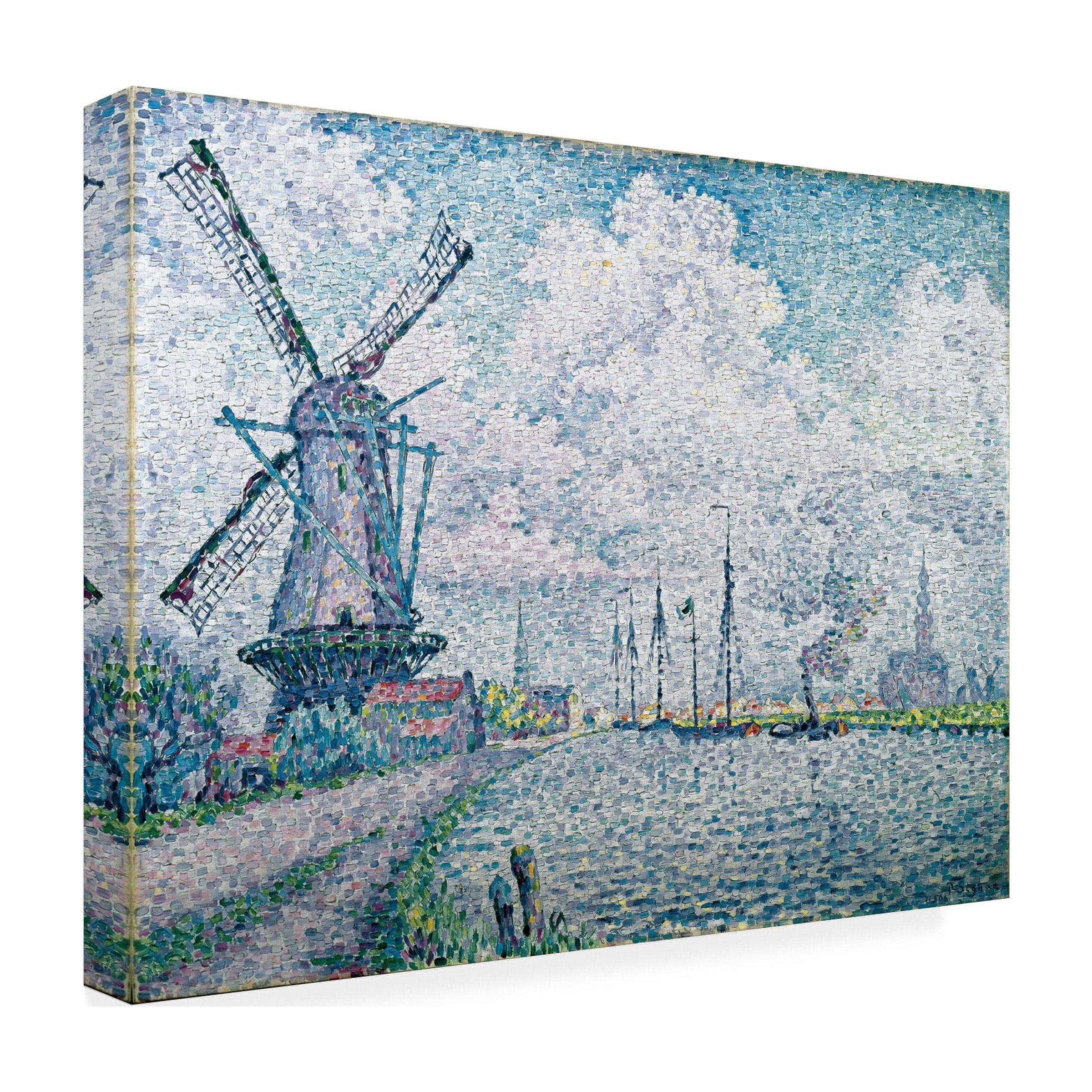 Paul Signac 'Canal Of Overschie' Canvas Art