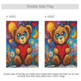 thumbnail image 4 of Birthday Party Garden Flags Outdoor Patio Decoration Flags 28x40in Brown Bear and Red Heart, 4 of 6