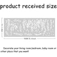 thumbnail image 3 of Calcomanías de pared con hojas blancas colgantes, calcomanías de pared de gran tamaño con plantas de vid, murales de pared, decoración de pared blanca para niñas, 3 of 8