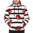 thumbnail image 5 of Bingfone Ladybugs On Black And White Striped1 Men'S Drawstring Hoodie Long Sleeve Pocket Sweatshirts-4x-Large, 5 of 9