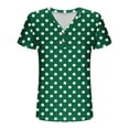 thumbnail image 7 of Heisall Women's V-Neck Button Up Polka Dot Short Sleeve Tops Blouse Casual Summer Spring Fashion, 7 of 7