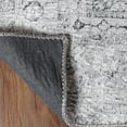 thumbnail image 4 of BNM Distressed Medallion Indoor Area Rug, 5'7" x 8'9", Charcoal, 4 of 6