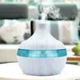 thumbnail image 1 of Wood Grain Ultrasonic Humidifier | USB Powered Aromatherapy Diffuser | 5V Vehicle Mounted Atomizer | 130ml Cool Mist | Colorful LED Light | Ultra-Quiet | 11.5x10cm | Home Office Air Purifier, 1 of 8