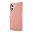 thumbnail image 3 of Allytechgroup Wallet Case for iPhone 16 Plus, [9 Card Slots] [Zipper Pocket] Luxury PU Leather Kickstand Magnetic Clasp Cover with Shoulder Strap & Hand Strap, Shockproof Anti-Fall Case, Rosegold, 3 of 10