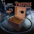 thumbnail image 2 of Chalet Cigar Humidor - Cherry Finish - Capacity: 25 to 50, 2 of 7