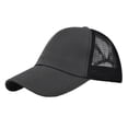 thumbnail image 1 of Sonducket Gorra De Béisbol Con Estilo De Algodón Con Correa Ajustable - Protección Solar Y Gorra De Béisbol Transpirable Mujer Sombreros CC636-5gris oscuro, 1 of 6