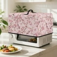 thumbnail image 2 of TSOVTHRID Pink Cherry Blossom Butterfly Print Microwave Oven Dust Cover with Handle Stain-Resistant Universal Toaster Oven Cover Oil-Proof Small Appliance Dust Covers, 20.9"W x 15.7"D x 12.4"H, L, 2 of 7