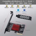 thumbnail image 4 of 2X Adaptador PCIe A 2 Puertos 3.0 6 Gbps SSD PCI-e PCI Express X1 Placa Controladora Tarjeta de ExpansióN Compatible con X4 X6 X8 X16, 4 of 5
