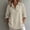 Beige women fall winter button down shirt dress a2, variant on Women's Fall Winter Button Down Shirt Dress Casual Long Sleeve Collared V Neck Business Work Blouses Tops Loose Fit Cute Trendy Outfits, White S