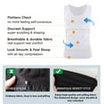 thumbnail image 3 of Compression Shirt Men Slimming Undershirt Body Shaper Vest, Gynecomastia Compression Tank Top, Shapewear Tummy Control, 3 of 7
