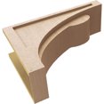 thumbnail image 6 of 8"W x 24"D x 16"H Classic Viola Rough Cedar Woodgrain TimberThane Corbel, Primed Tan, 6 of 6