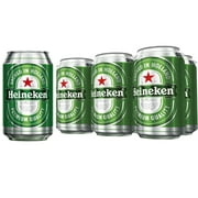 Angle View: Heineken Lager, 6 pack, 12 fl oz cans