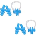 thumbnail image 1 of Tapones para los oídos de natación de silicona a prueba de agua, tapones para los oídos con Clip para la nariz, protección auditiva de Gel ergonómico Sincero  Hogar, 1 of 5