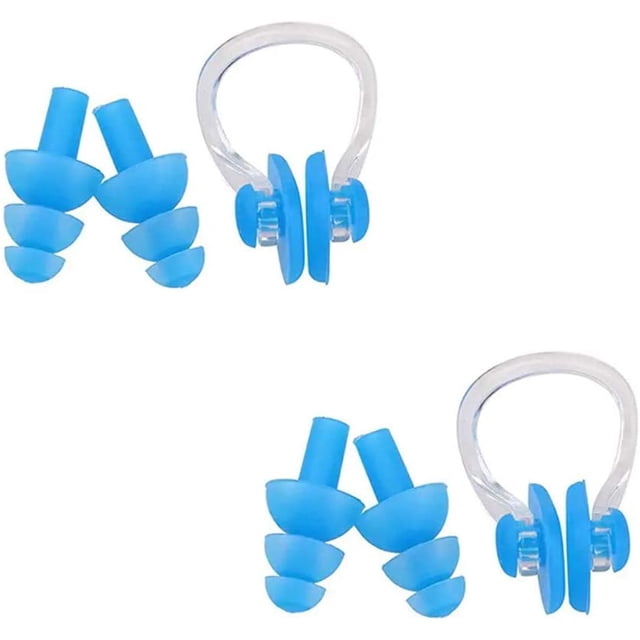 Tapones para los oídos de natación de silicona a prueba de agua, tapones para los oídos con Clip para la nariz, protección auditiva de Gel ergonómico Sincero Hogar