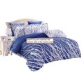 thumbnail image 2 of Swanson Beddings Tree Branches 100% Cotton Sheet Set : Fitted Sheet, Flat Sheet and Two Matching Pillowcases (White-Blue, Queen), 2 of 2