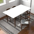thumbnail image 6 of Pemberly Row 5-Piece Mid-Century Dining set with 4 Fabric Dining Chairs in Gray, 6 of 7