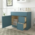 thumbnail image 4 of Vanity Art 36" W Birch Plywood Freestanding Single Base 2 Drawers Storage Cabinet with Soft Close Door, 4 of 9