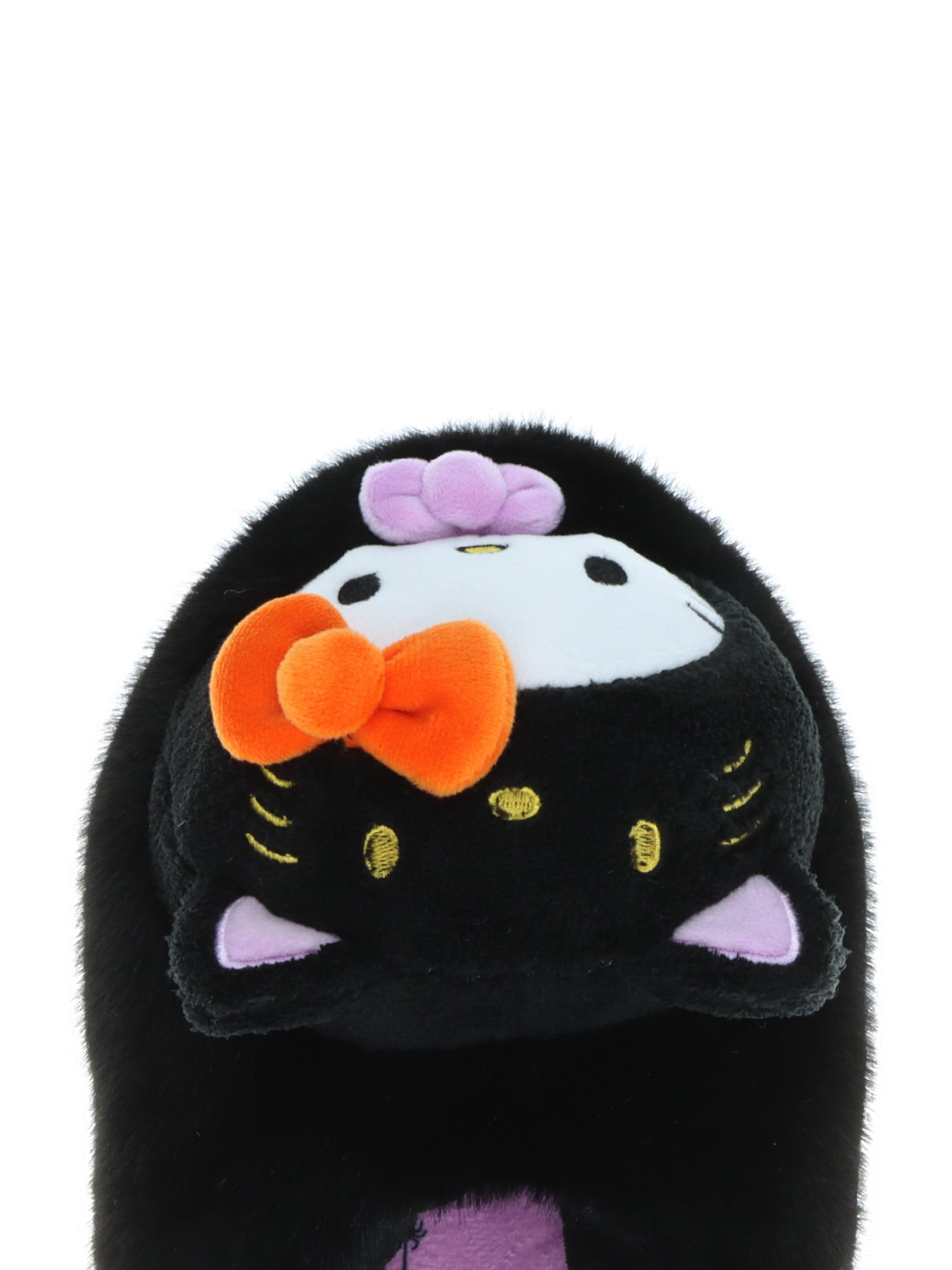 Hello Kitty® by Sanrio® Women's Halloween Black Cat Costumed Plush Slippers