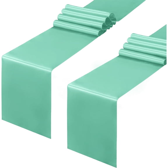 12 X 108 IN Gold Table Runner, 2/12/24 PCS Smooth Table Runners For Wedding Banquets Birthday Party