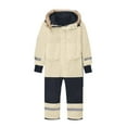 thumbnail image 6 of FAOWME Snowsuit Children Boys Ski Suit Thermal Ski Overall Warm Snow Overall Windproof Winter Suit With Removable Hood Mud Suit Outdoor Soft Suit Beige 10-11 Years, 6 of 6