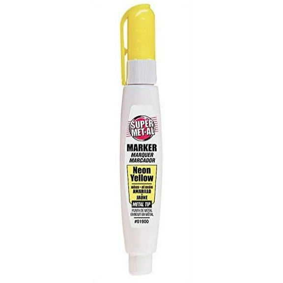 Super Met-Al 1296-1900 Squeeze Action Neon Yellow Paint Marker