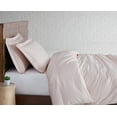 thumbnail image 4 of Brooklyn Loom Classic Cotton 200 Thread Count Solid 100% Cotton Percale 3-Piece King Duvet Set in Blush, Cotton , Adult, All Season, OEKO-TEX Certified, 4 of 10